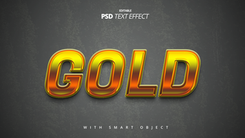 golden burning shiny 3d movie title text effect editable template design psd