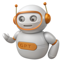 Enhance Conversations with ChatGPT AI Robot 3D Transparent images png