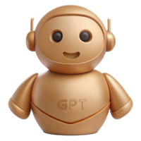 Enhance Conversations with ChatGPT AI Robot 3D Transparent images png