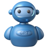 verbessern Gespräche mit chatgpt ai Roboter 3d transparent Bilder png