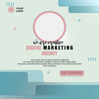 Sozial Medien Post Design Vorlage, Digital Marketing Agentur instagram Post Design. psd