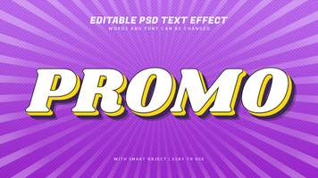 promo moderne 3d style texte effet modifiable psd