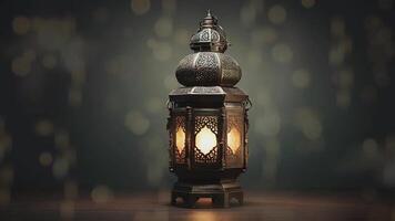 classic lantern with bokeh background video