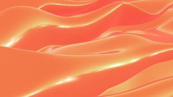 an abstract orange and gold waves loop animated background video