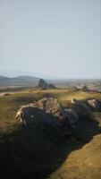 Rock-strewn Field With Distant Grass video