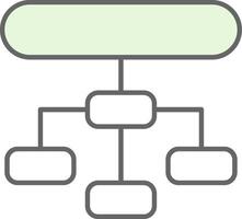 Hierarchical Structure Fillay Icon vector