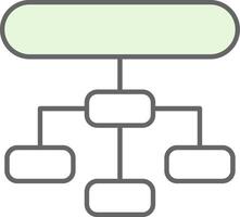 Hierarchical Structure Fillay Icon vector