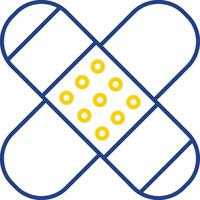 Patch Line Two Color Icon vector