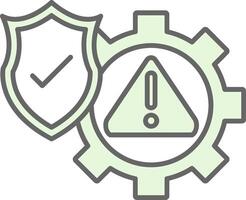 Risk Management Fillay Icon vector