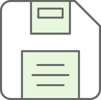 Diskette Fillay Icon vector