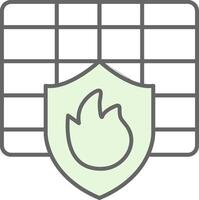 Firewall Fillay Icon vector