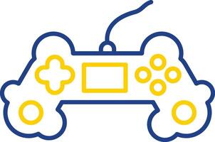 Game Controller Line Two Color Icon vector