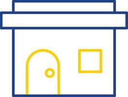 Post Office Line Two Color Icon vector