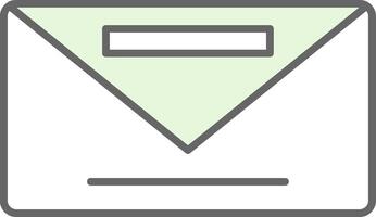 Envelope Fillay Icon vector