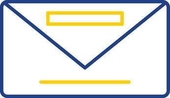 Envelope Line Two Color Icon vector