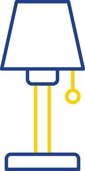 Lamp Line Two Color Icon vector