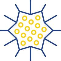 Sea Urchin Line Two Color Icon vector
