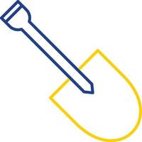 Shovel Line Two Color Icon vector