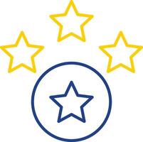 Rating Line Two Color Icon vector