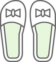 Slippers Fillay Icon vector