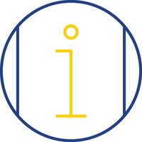 Information Line Two Color Icon vector