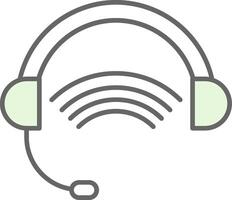 Headphones Fillay Icon vector