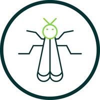 Insect Line Circle Icon vector