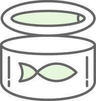 Canned Food Fillay Icon vector