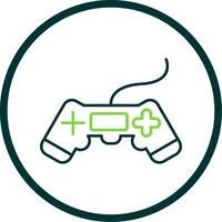 Game Line Circle Icon vector