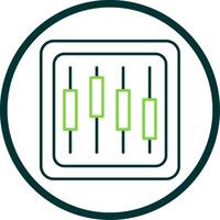 Diagram Line Circle Icon vector