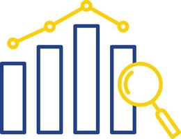 Analysics Line Two Color Icon vector