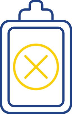 Wrong Line Two Color Icon