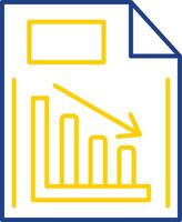 Document Line Two Color Icon vector