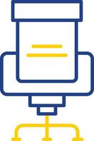 Seat Line Two Color Icon vector