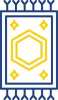 Carpet Line Two Color Icon vector