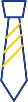 Tie Line Two Color Icon vector