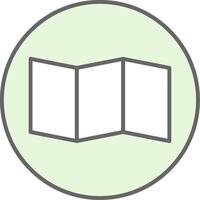 Map Fillay Icon vector