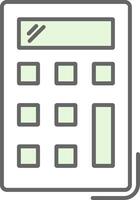 Calculator Fillay Icon vector