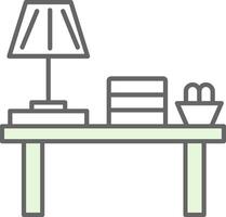 Table Lamp Fillay Icon vector