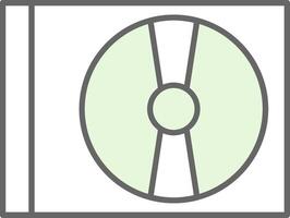 Cd Player Fillay Icon vector