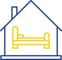 Room Line Two Color Icon vector