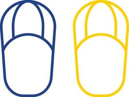 Sandals Line Two Color Icon vector