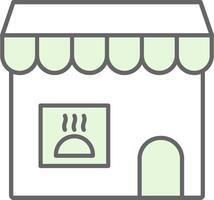 Grocery Store Fillay Icon vector