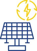 Renewable Energy Line Two Color Icon vector