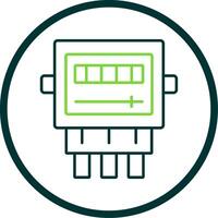 eléctrico metro línea circulo icono vector