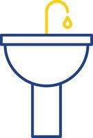 Sink Line Two Color Icon vector