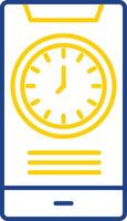 Time Line Two Color Icon vector