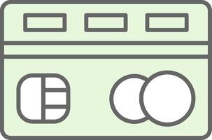 Credit Card Fillay Icon vector