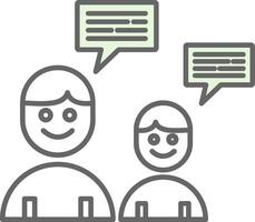 Conversation Fillay Icon vector