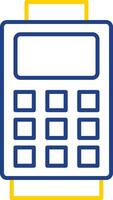 Card Reader Line Two Color Icon vector